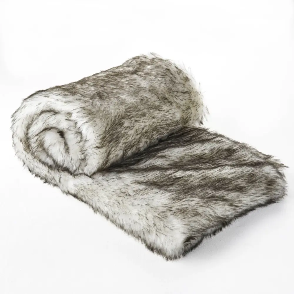 Luxury Throw Blanket Streaks - Charcoal