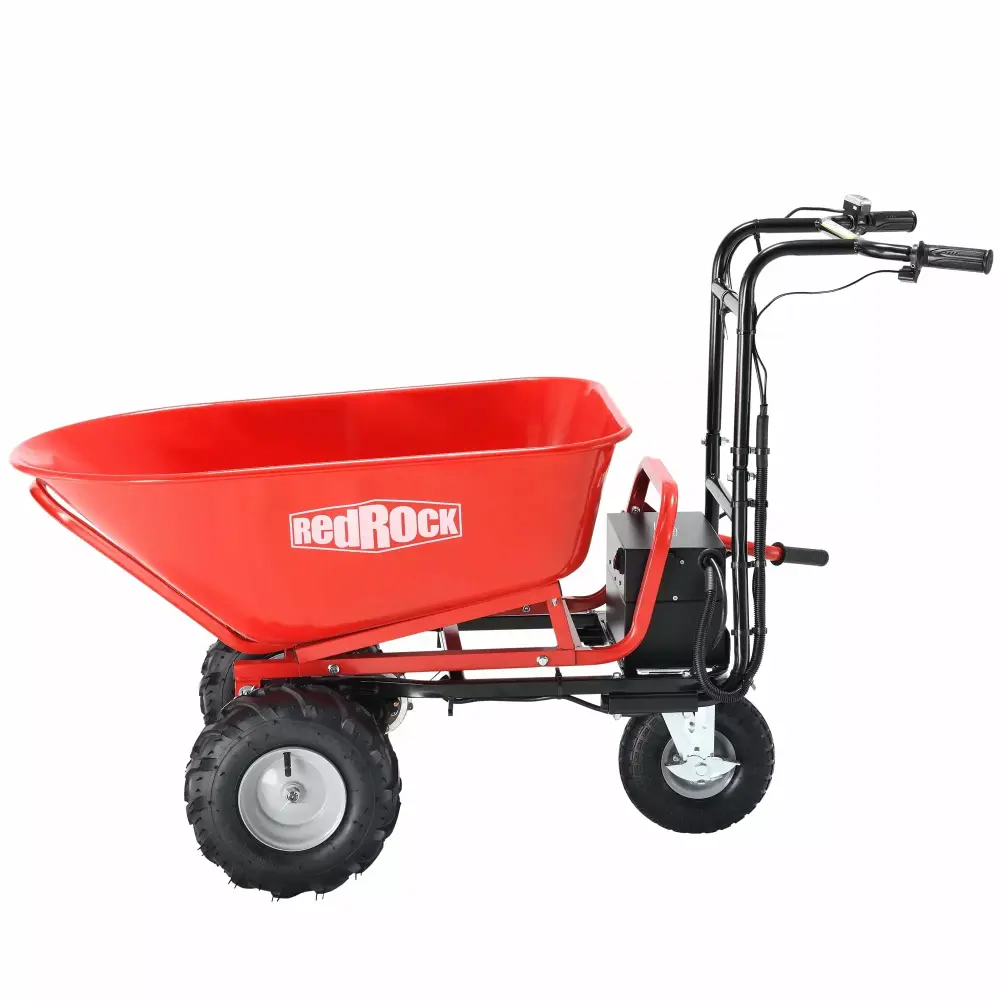 RedRock Electric Utility Cart 48V28Ah 500W Motor 500lbs Capacity 1000lbs Towing Heavy-Duty Hauling