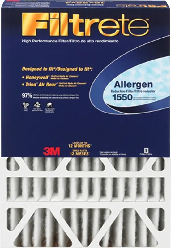 Filtrete DP01DC-4 Air Filter, Electrostatic, 4 Heavy-duty, 25 L, 16 W, 12 MERV, Cardboard Frame