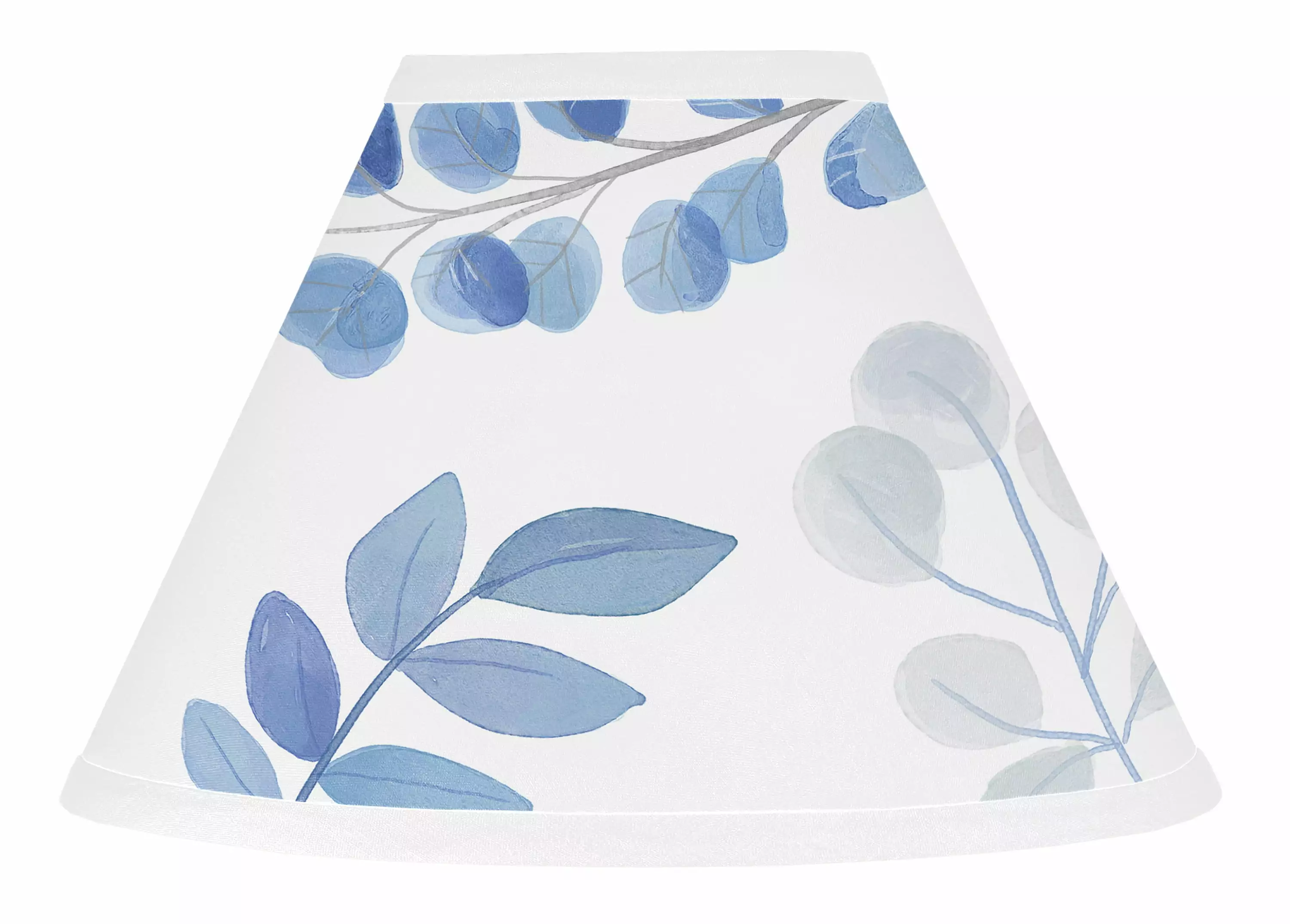 Botanical Blue Leaf 10 Brushed Microfiber Empire Lamp Shade Sweet Jojo Designs