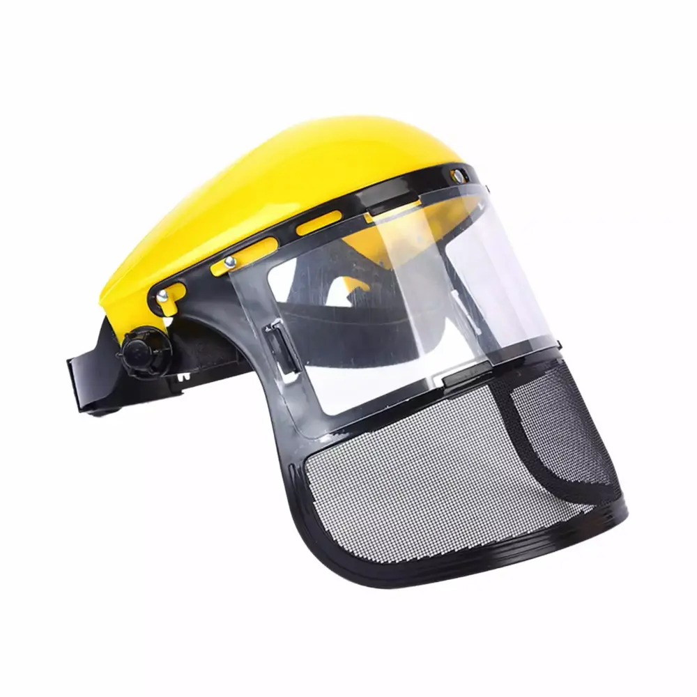 SunniMix Chain Saw Face Protective Gear Gardening and Wood Cutting Yellow