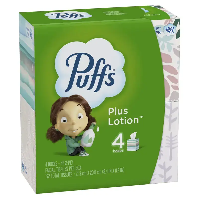 Puffs Plus Lotion 4PK Pack 6