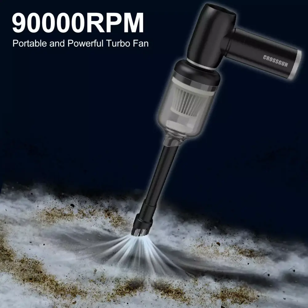 Turbo Fan 2--1 Motor Blower - 90000RPM Handheld Air Cleaner and Computer Fan 1st
