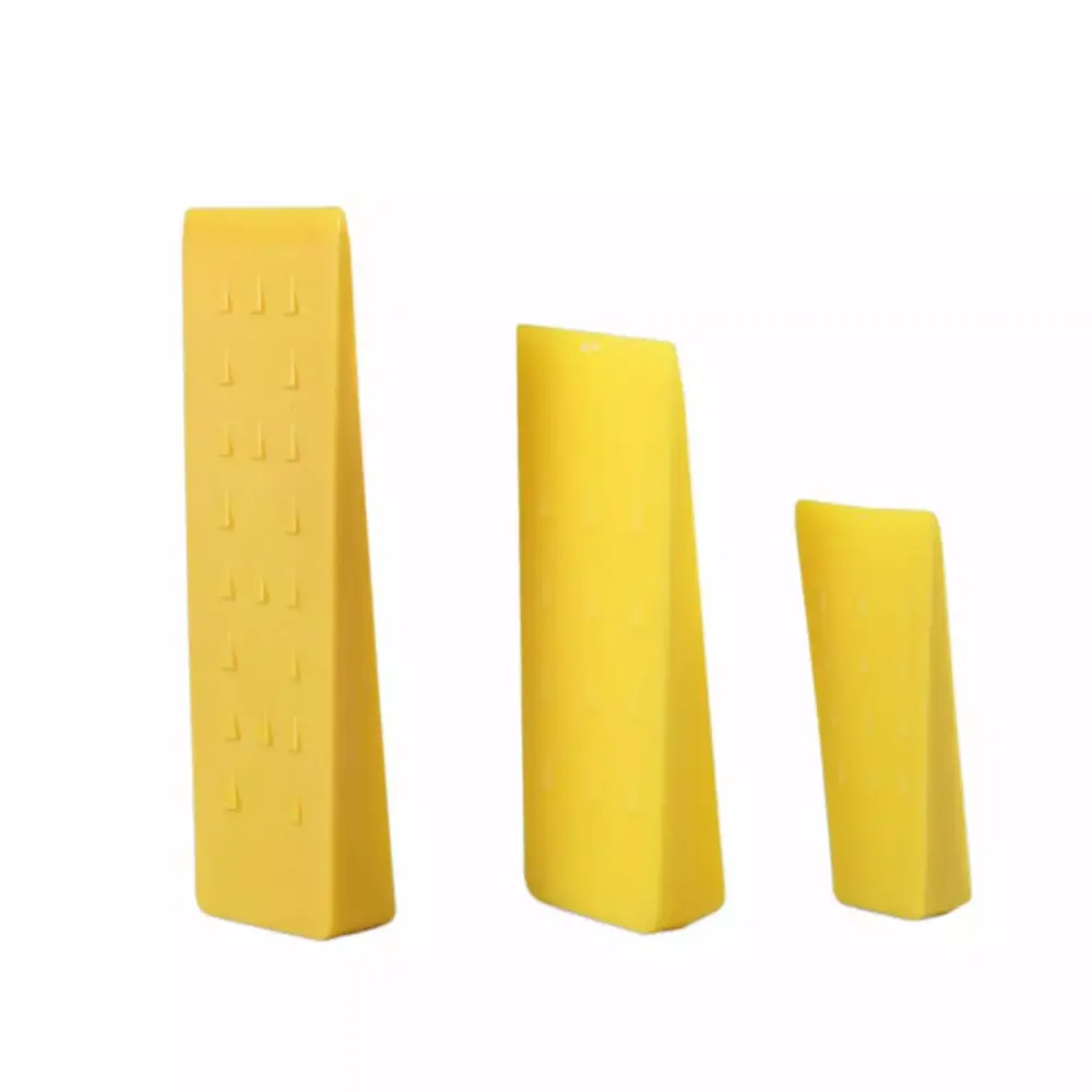 3 Piece Tree Felling Wedges Spikes Storage Bag 5 8 10 Inch Logger Tool