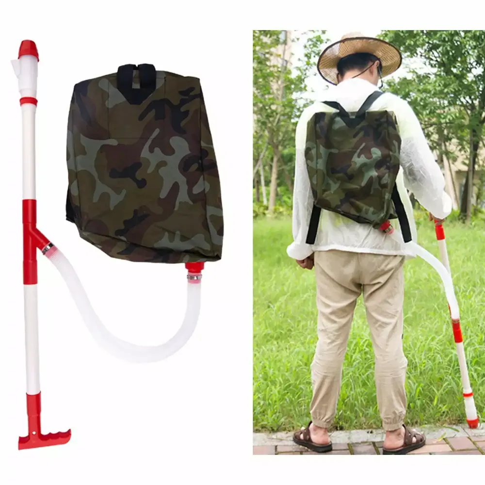 HEVIRGO Fertilizer Spreader Labor-saving Multifunctional Plastic Time Saving Manual Agricultural Backpack Manure Applicato...
