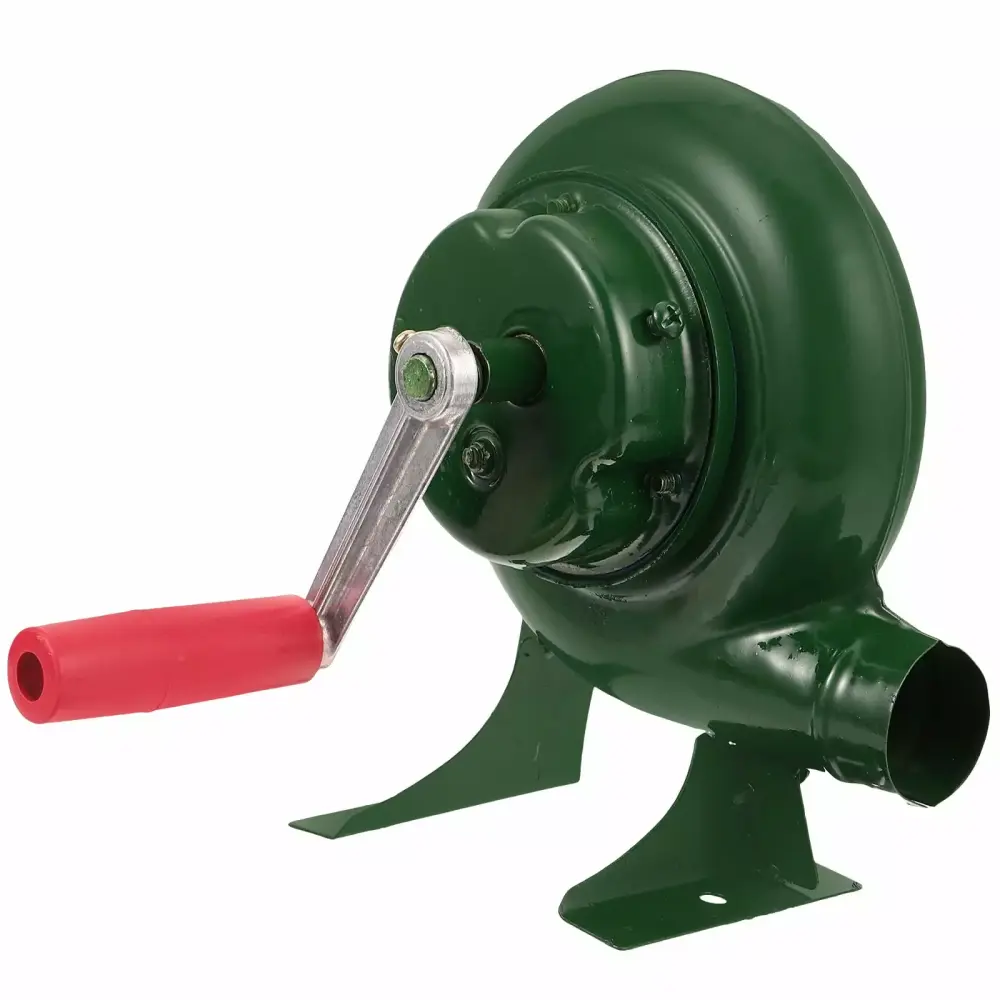 80W Outdoor Manual Hand Blower Portable Camping Fireplace BBQ