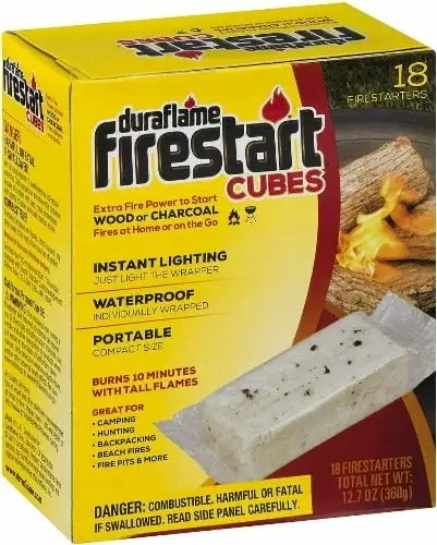 Duraflame Firestart Cube Firestarters 18 Pack 3 Fireplace Camping Grill