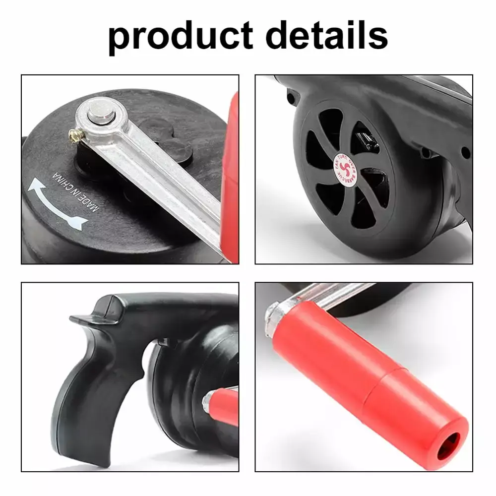 Nebublu Space-saving Fire Combustion Air Blower Camping Picnics Outdoor BBQ