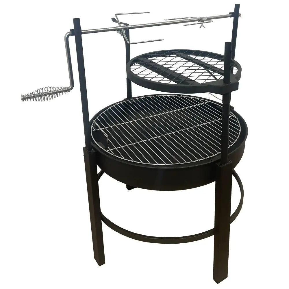 Wood-Burning Fireplace rotisserie