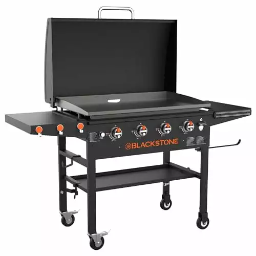 Blackstone 1899 36 Inch Griddle Hood Outdoor Flat Top Grill Station