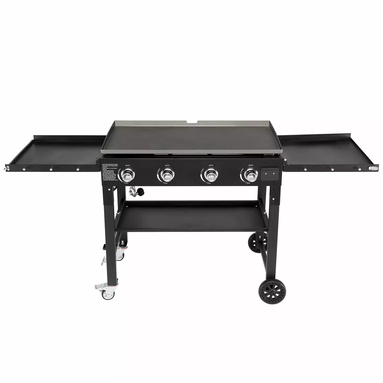 HighSound 4 Burner Flat Top Gas Grill Travel-Friendly Outdoor Cooking