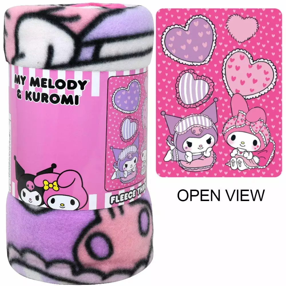 Melody 45x60 Fleece Throw Blanket Soft and Warm Home Hello Kitty