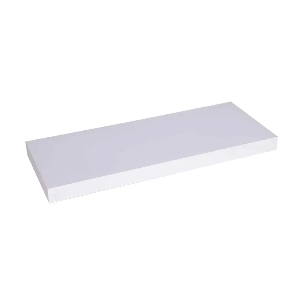 Floating Shelf Ivory MDF, 16" x 5.11" x 1.5"