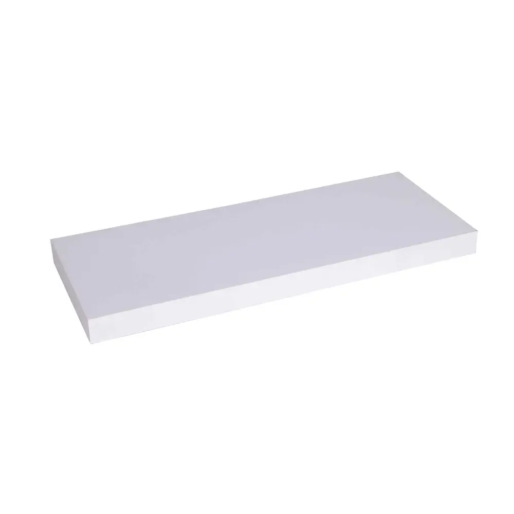 Floating Shelf Snow MDF, 23.62" x 9.25" x 1.5"