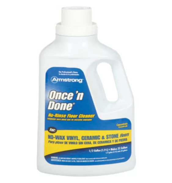 Armstrong 00330806 Once N Done Concentrated Floor Cleaner 1/2 Gallon Hardwood Tile