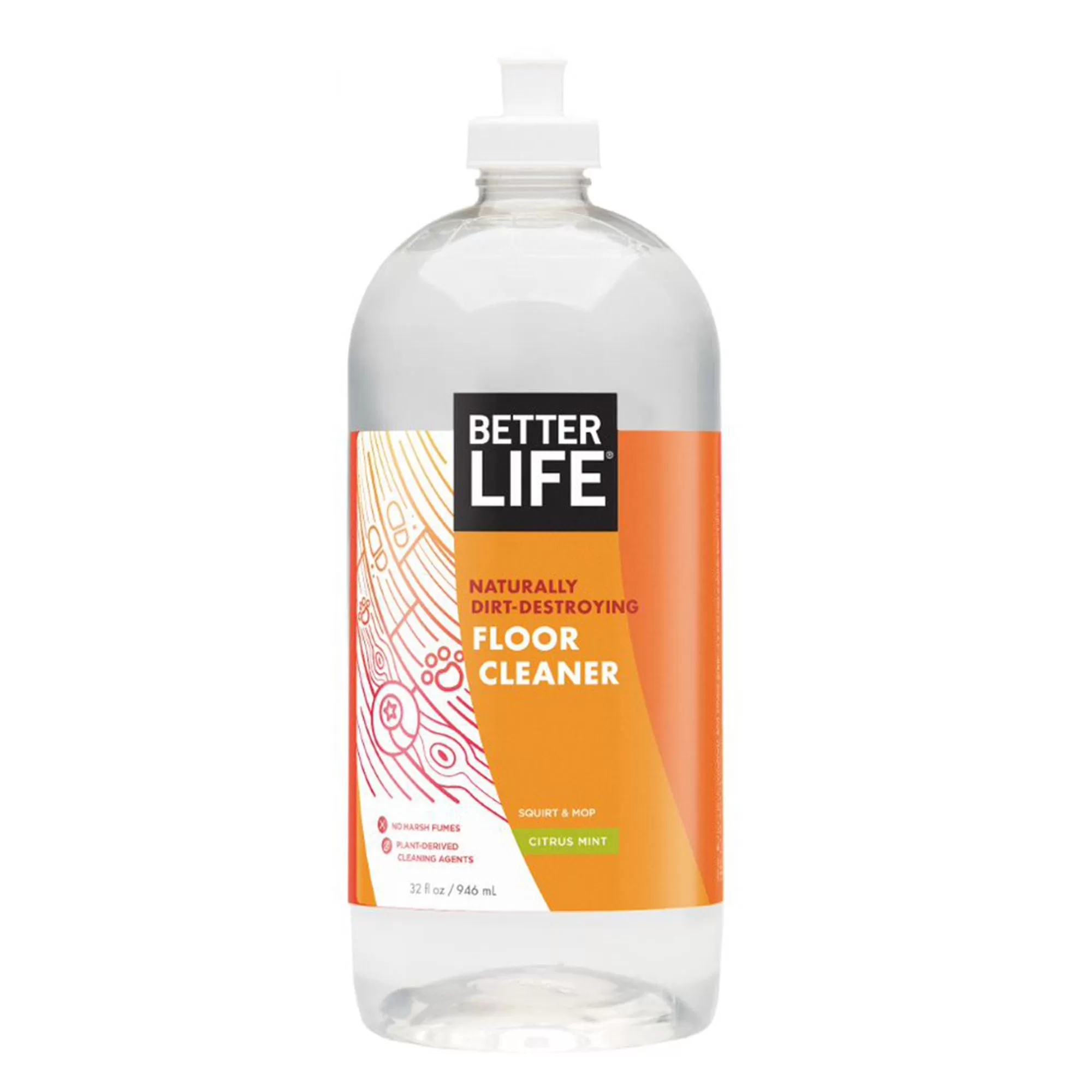 Better Life Naturally Dirt Destroying Floor Cleaner Hardwood Tile 32 Ounce