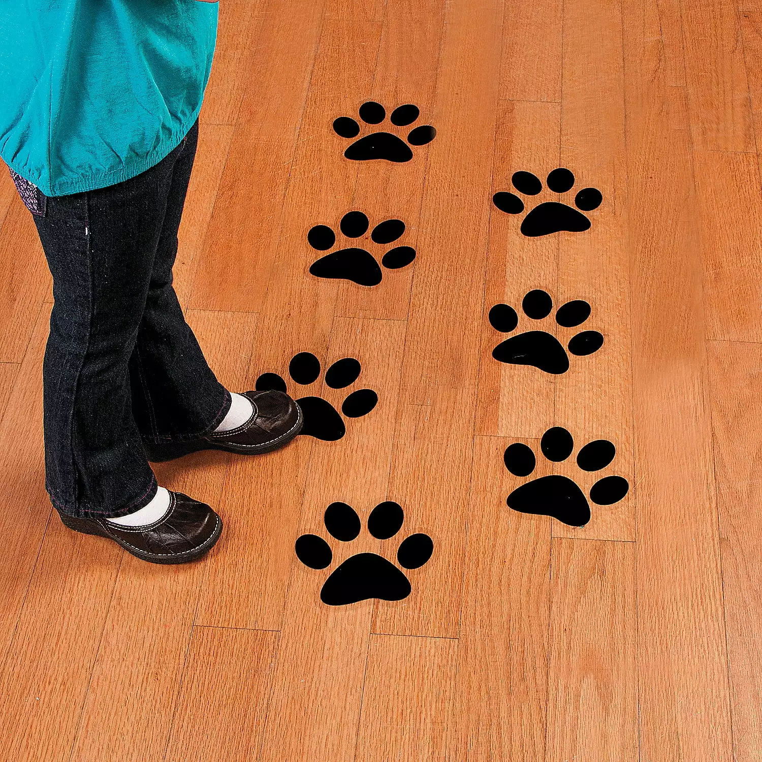 Paw Print Floor Decals Party Decor 12 Pieces Fun Express