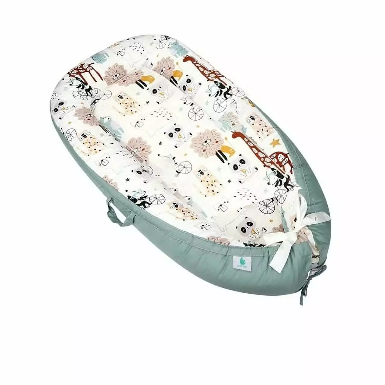 Floor Pillow Lounger Boys and Girls Green Animals 20 x 34 x 4.72 Inches GoXteam