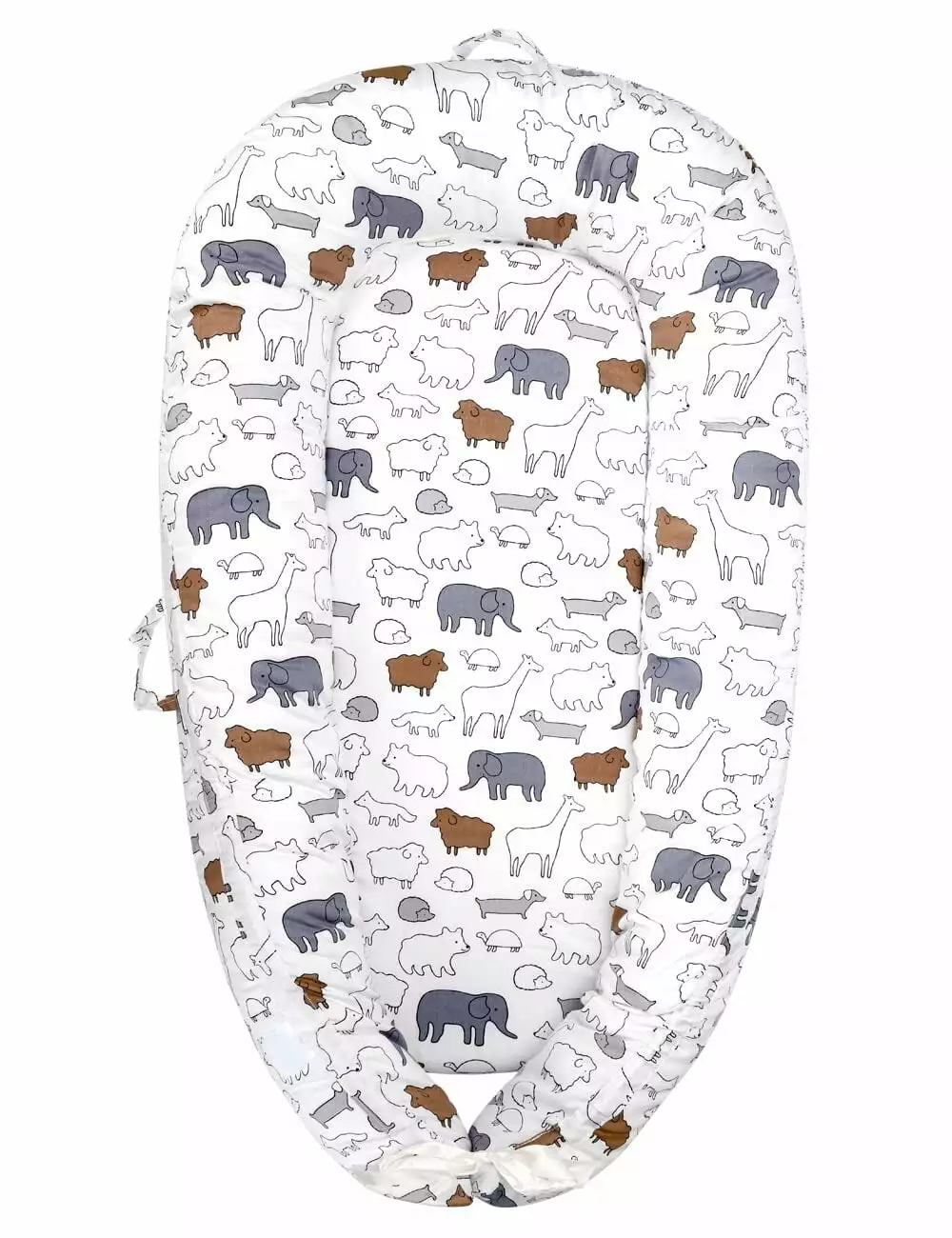 Floor Pillow Lounger Boys and Girls White Elephant 20 x 34 x 4.72 Inches GoXteam