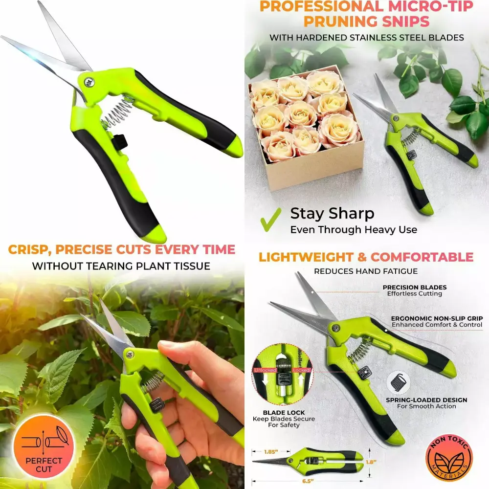 Stable and Durable Floral Shears Ergonomic High-Quality Pruning Shears Beginners and Experts