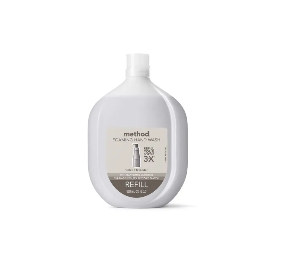 Method Foaming Hand Wash Violet Lavender Scent 28 Oz Large Refill Size