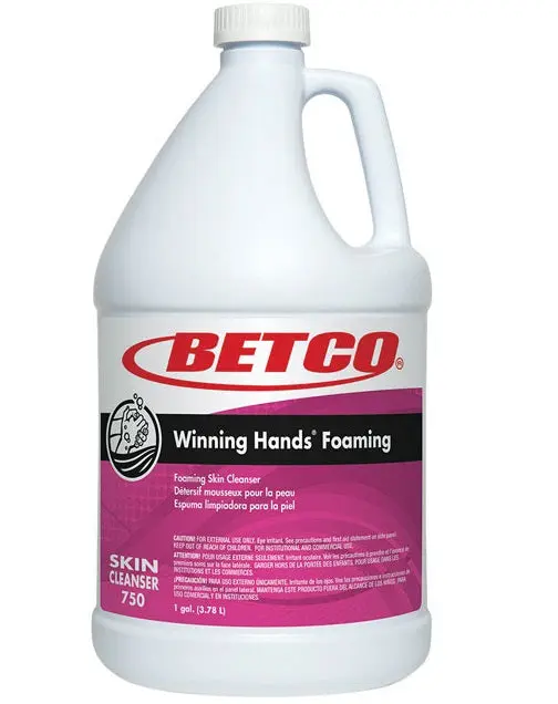 Betco 75004-00 Winning Hands Foaming Skin Cleanser 1 Gallon Fresh Scent Hand Care