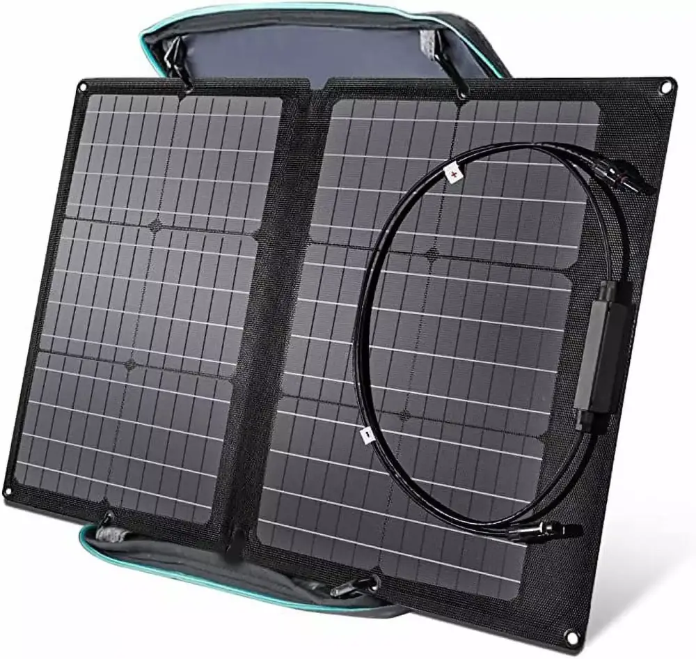 EcoFlow 60W Foldable Solar Panel Adjustable Kickstand IP67 Waterproof Camping RV
