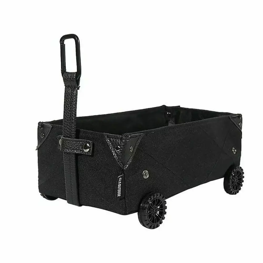 Hessimy Folding Yard Garden Cart Foldable Indoor Outdoor Multipurpose Utility Wagon Camping Picnic