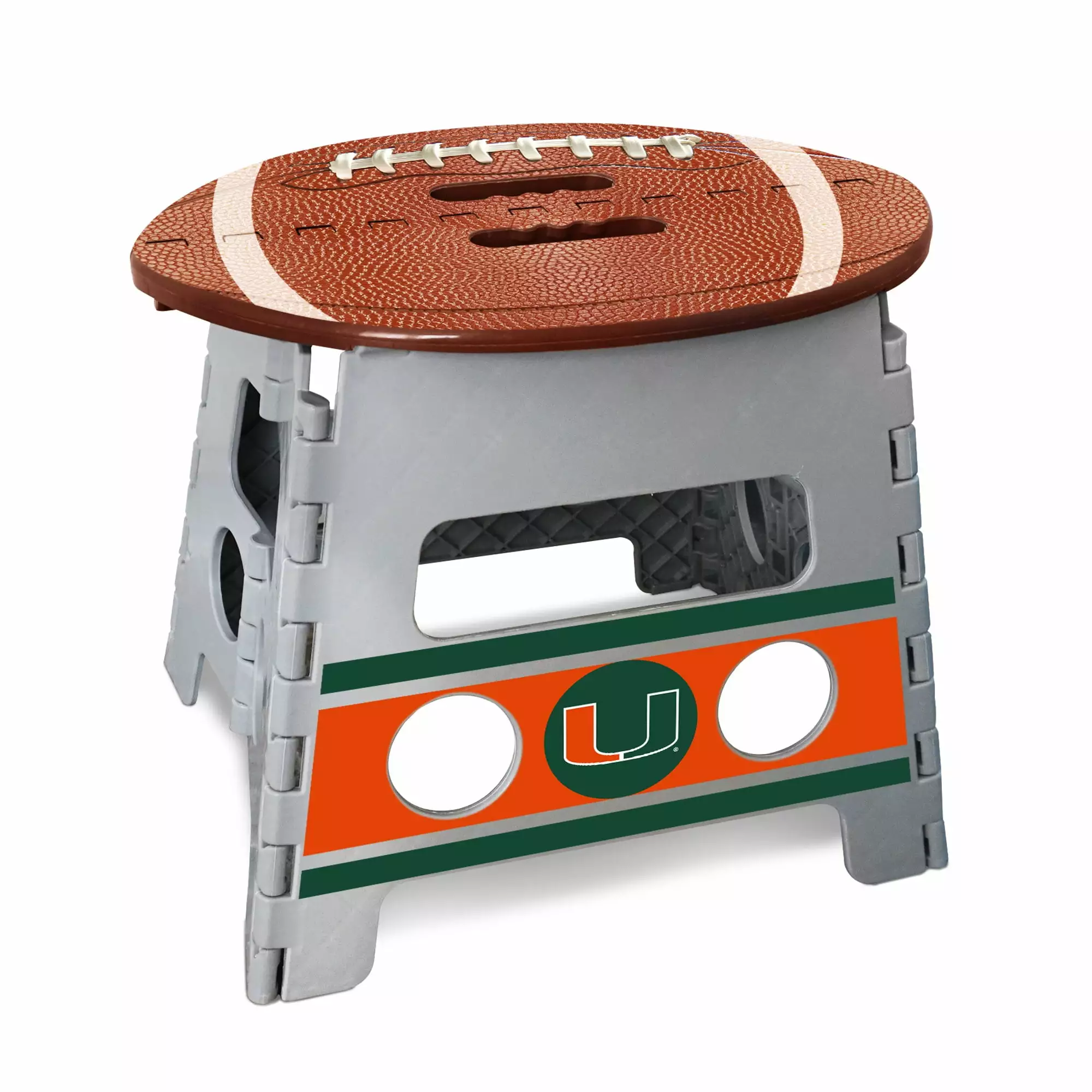 University Miami Folding Step Stool 14x13 Compact Footstool Fanmats