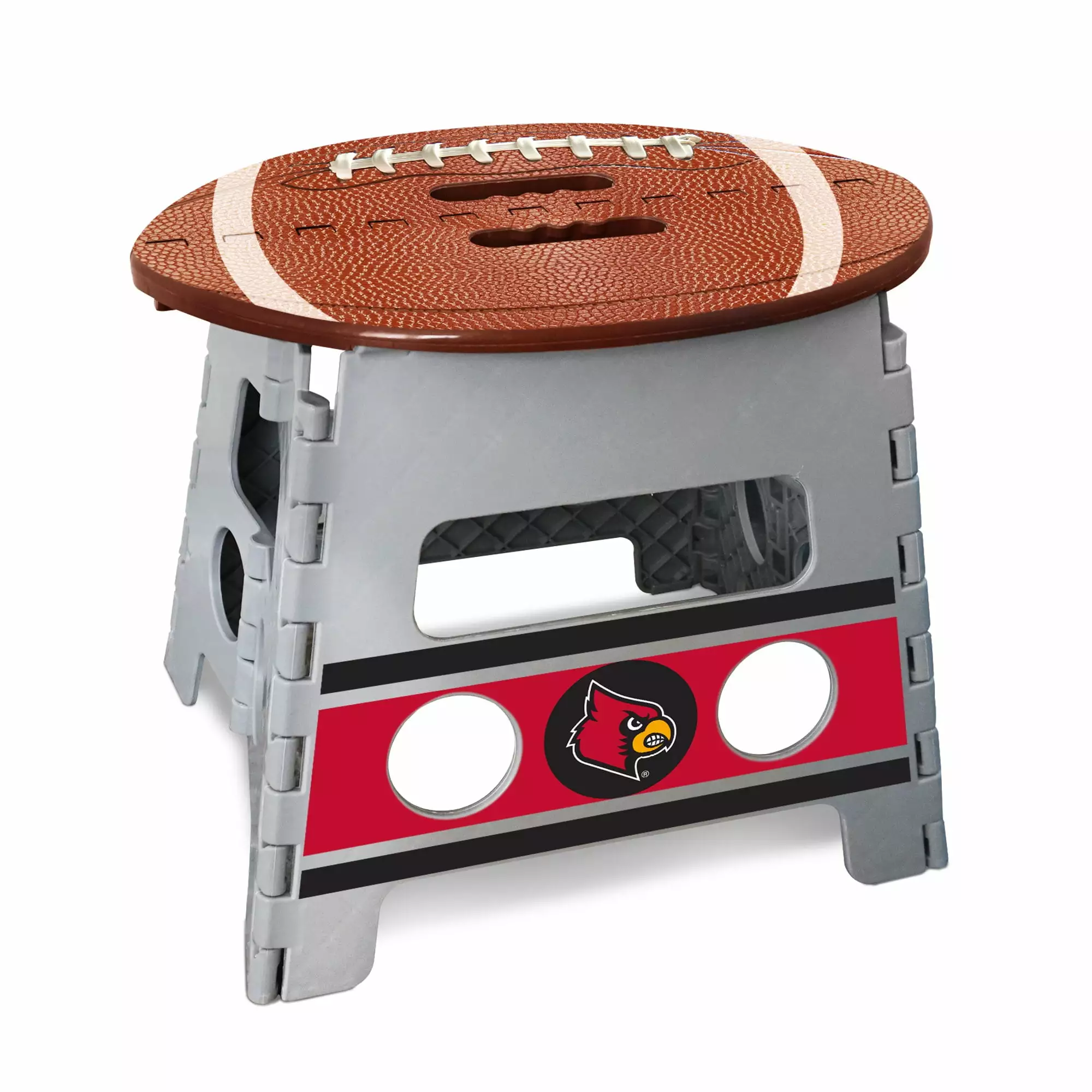 University Louisville Folding Step Stool 14x13 Portable Footstool Sports Licensing Solutions