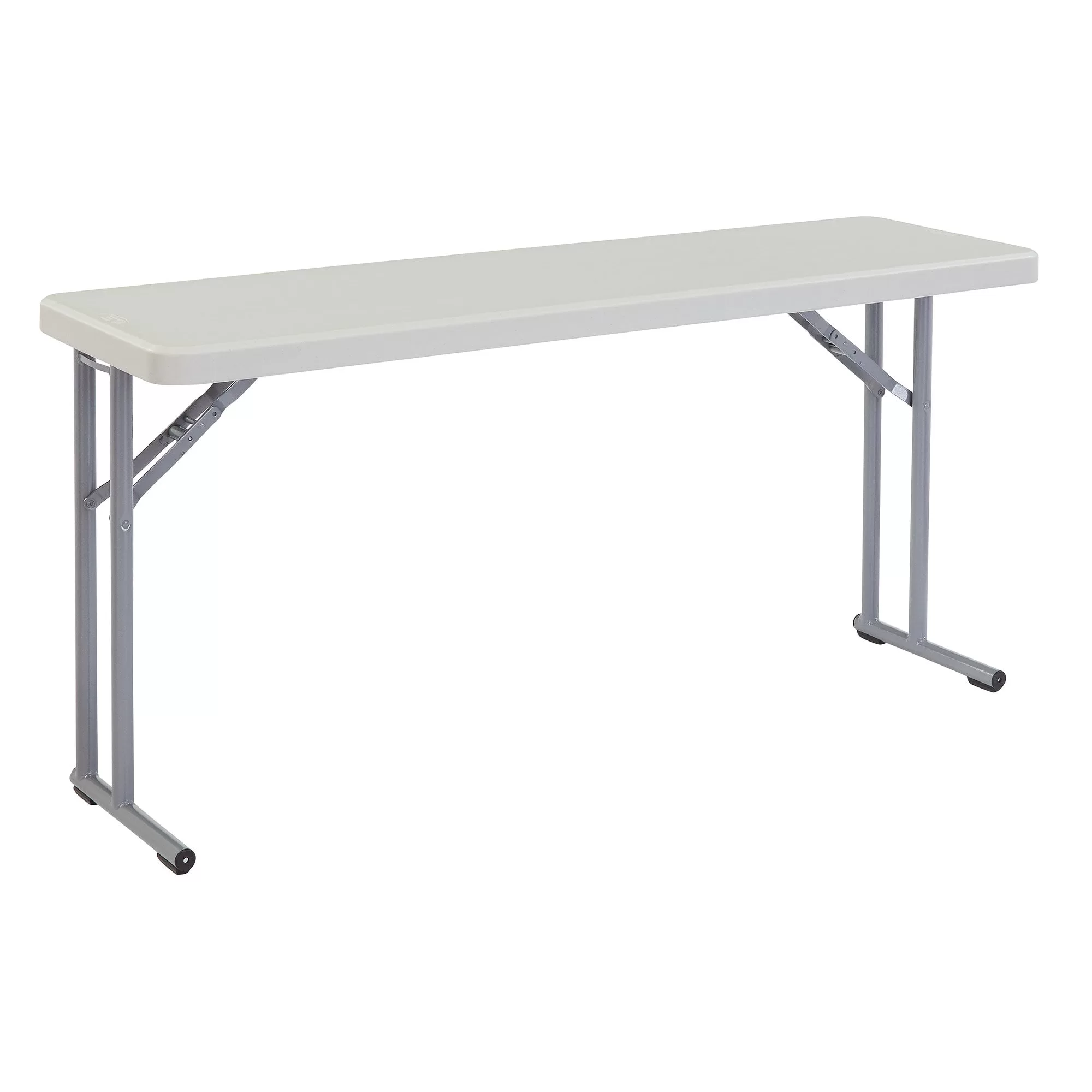 National Public Seating BT1800 18 x 60 Inch Seminar Folding Table Speckled Grey