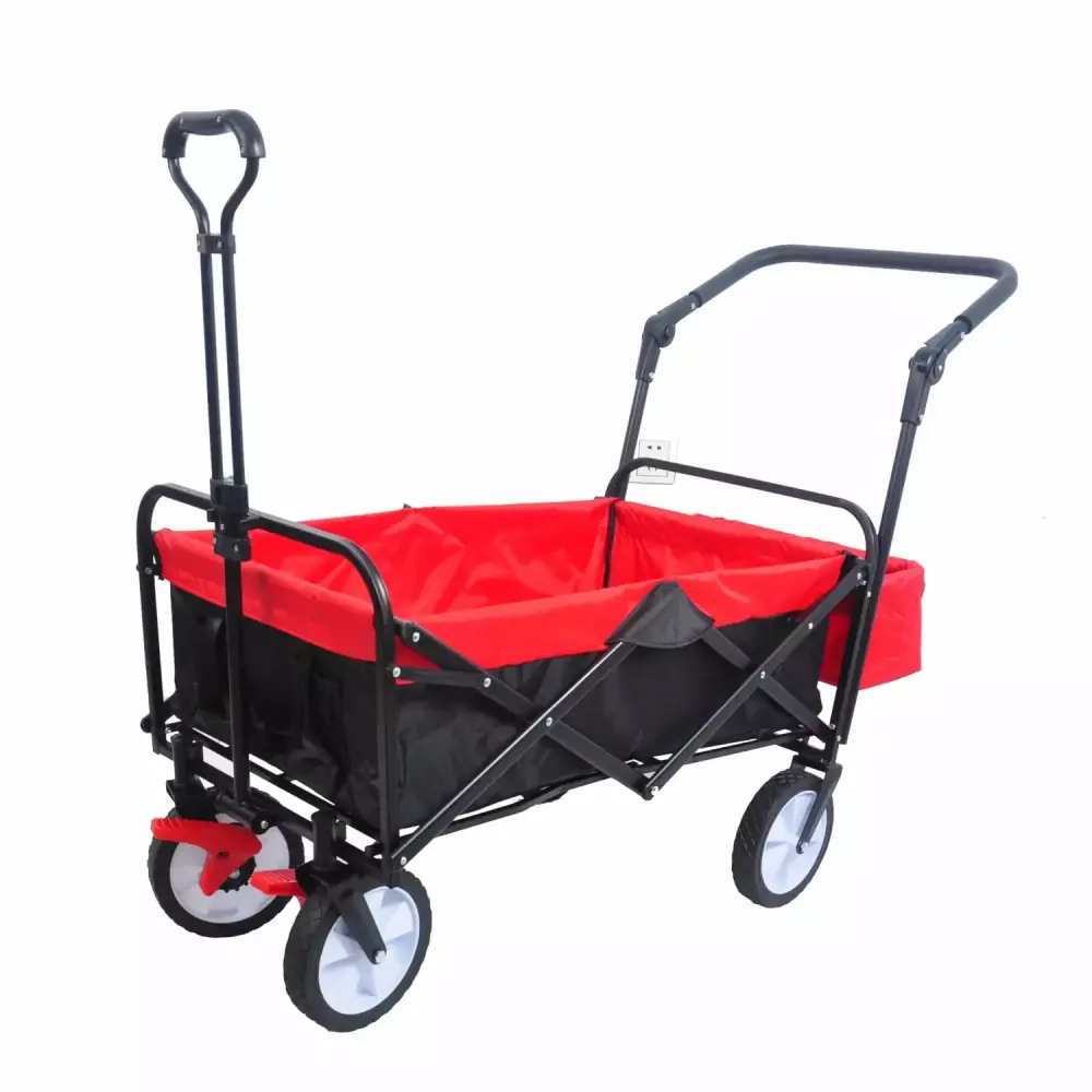 DremFaryoyo Folding Wagon Heavy Duty Collapsible Utility Cart Drink Holder