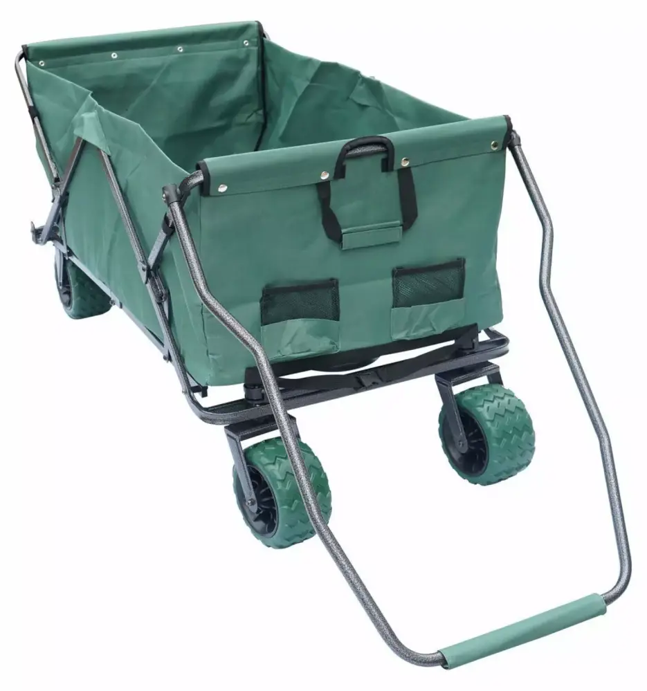 Folding Wagon All Utility Cart Heavy Duty Outdoor Beach Collapsible Cart