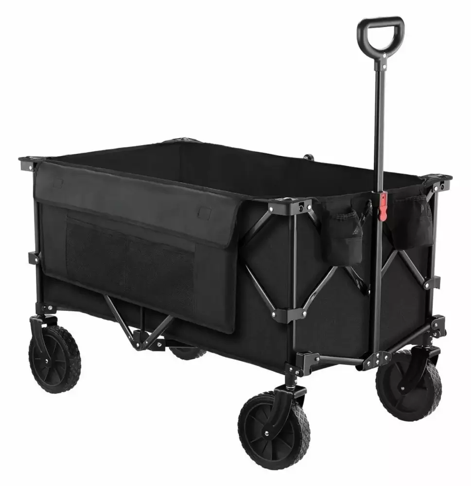 Wagon Folding Cart Collapsible Garden Beach Utility Outdoor Camping Sports Durable Wheels
