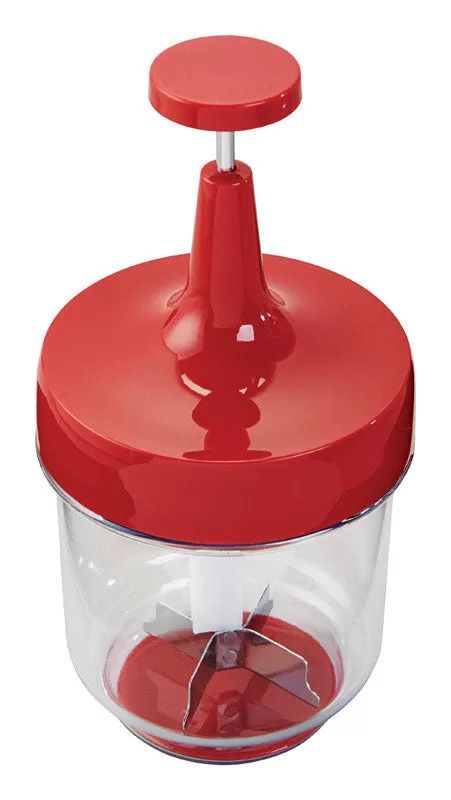 Good Cook 12101 Food Chopper - Red and Clear Quick and Easy Chopping