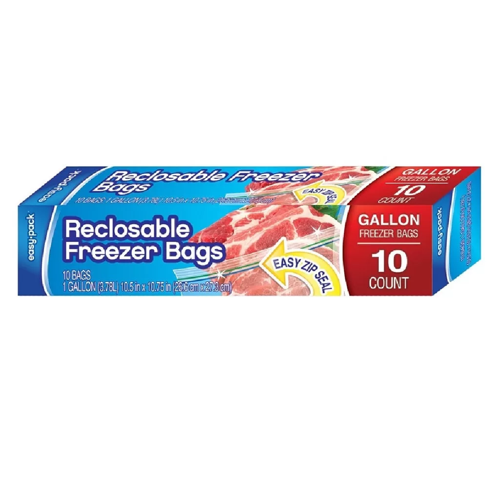 FLP 1311 Easy-Pack Food Freezer Bag Gallon Size Reusable Storage Bag