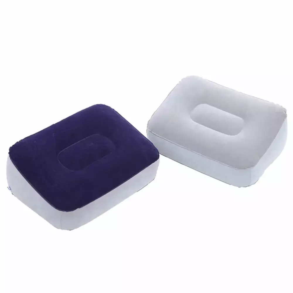 2pcs Portable Inflatable Foot Rest Pad Travel Footstool Men Women Chaise Leifggao