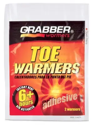 Grabber Toe Warmer 2 pk Pack 40 Cold Weather Foot Warmth Grabber Warmers