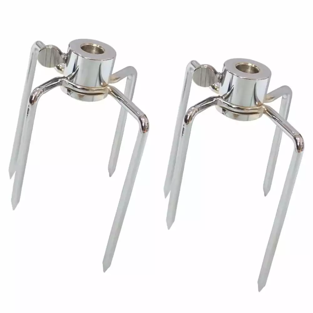 2pcs Grill Rotary Barbecue Grill Fork 304 Stainless Steel Food Grade Namato