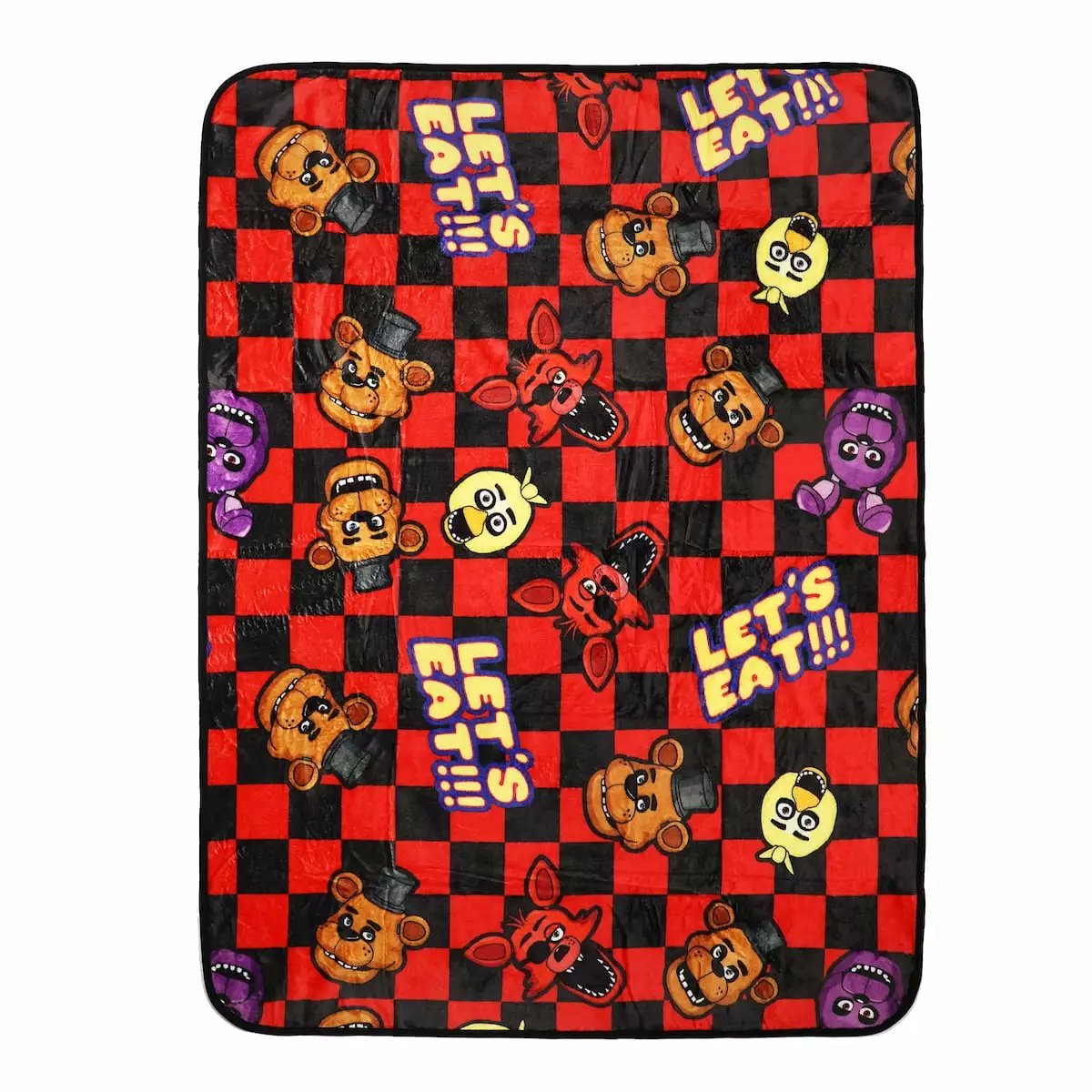 Five Nights At Freddy's Let's Eat 45 x 60 Throw Blanket Fans Bioworld