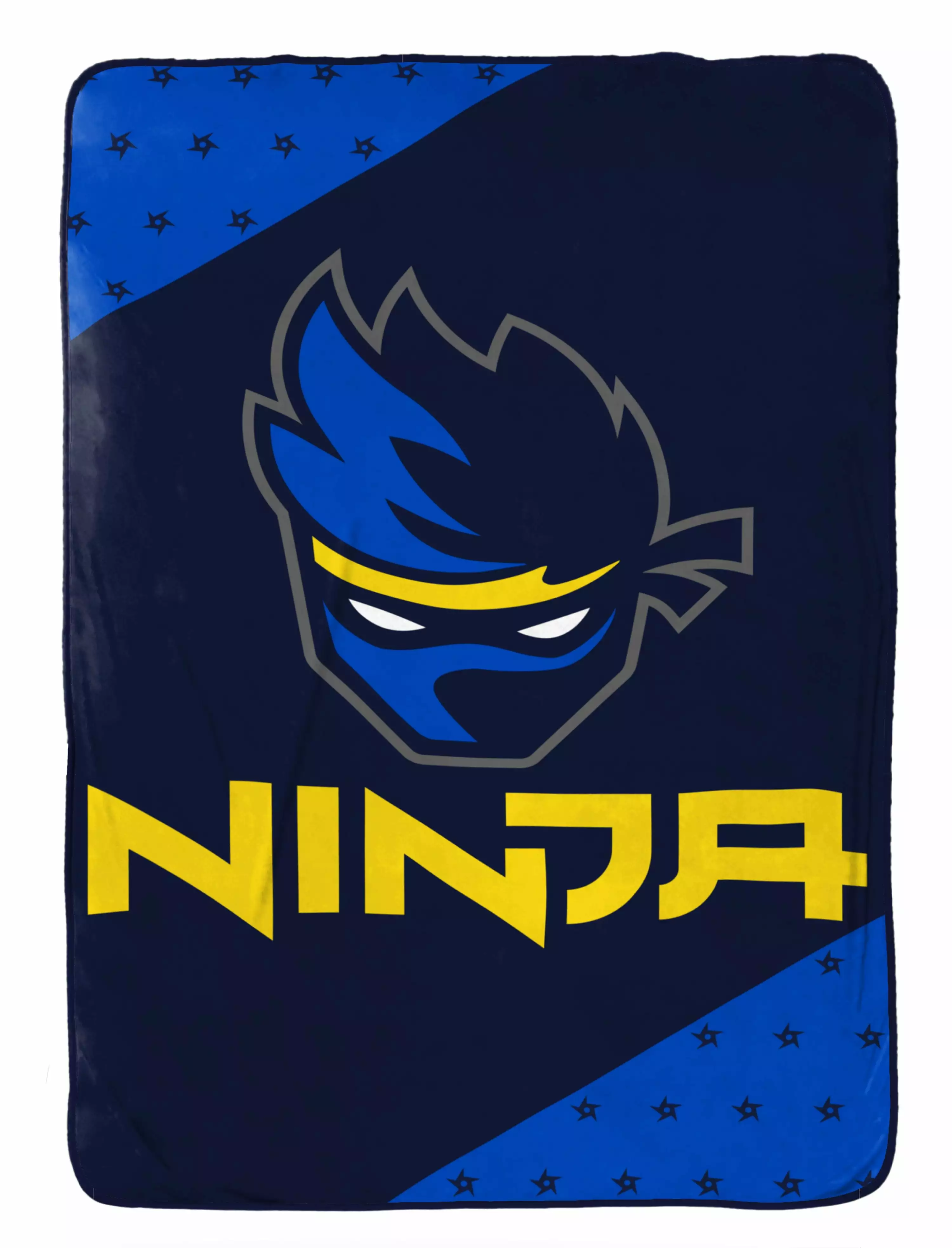 Ninja Game Time Plush Blue Microfiber Blanket