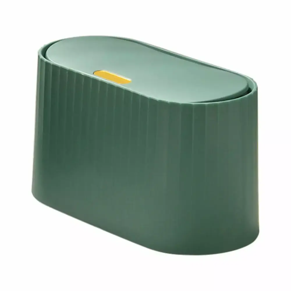 Walmart Clearance Mini Desktop Trash Can Lid Push Type Small Garbage Bin Office Kitchen