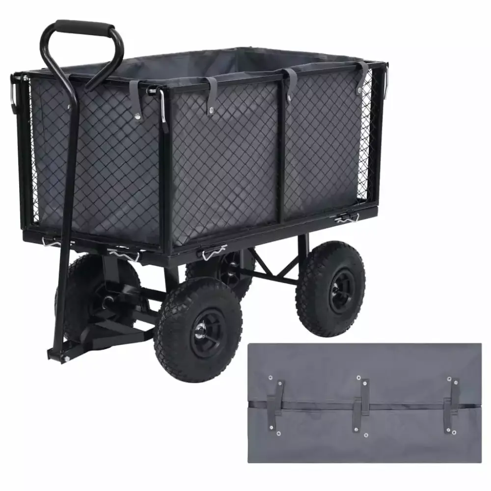 Garden Cart Liner Dark Grey 81x41x40 cm Fabric Replacement Storage Bag