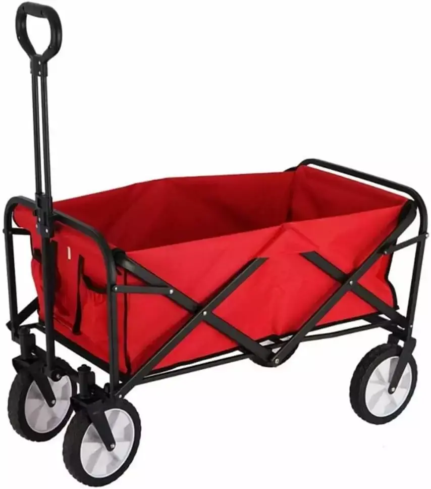 Dina Folding Wagon Garden Cart Camping Trolley Heavy Duty Foldable Wagon Outdoor Activities None