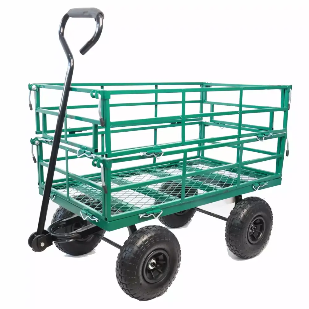 ZNESKPG Wagon Cart Heavy Duty Garden Cart Firewood Transport Universal Wheels
