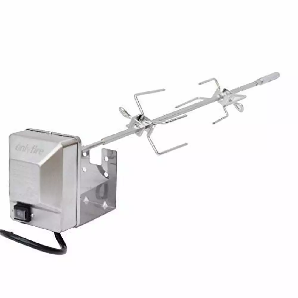 onlyfire Stainless Steel Grill Rotisserie Kit Compatible Weber Genesis II and LX 200-300 Series Gas Grills