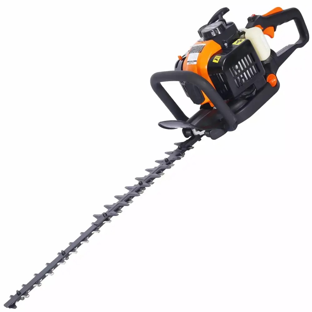 26cc Gas Powered Hedge Trimmer Cordless 24 Inch Double-Sided Blade 2-Cycle Shrubbery Trimmer