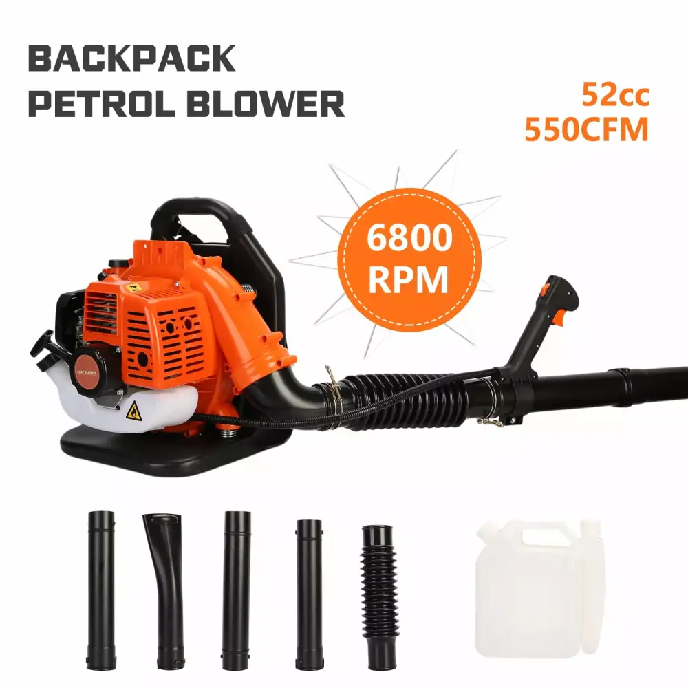 Fogcroll Backpack Snow Blower Cordless Leaf Blower 2 Stroke 550CFM Garden and Yard 1