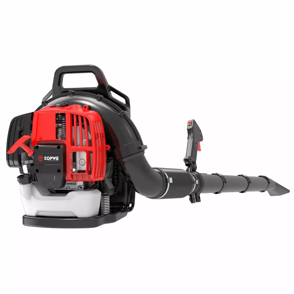 SESSLIFE 52cc 2-Cycle Gas Powered Backpack Leaf Blower Nozzle Extension Adjustable Strap EPA Passed Commercial Use