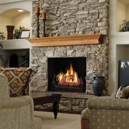 Fiberglow™ 24 Gas Log Set, Authentic Gas, Electronic Ignition
